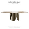 MOZUO墨佐意大利餐桌设计师椭圆形现代简约时尚意式轻奢大理石桌