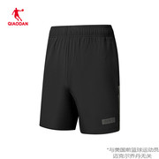 中国乔丹男短裤五分裤2024夏跑步吸湿速干梭织运动裤BNK23241236