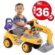儿童挖掘机玩具可坐玩具车，男童挖机可坐人小孩工程车男孩勾挖土机
