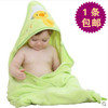 金号婴儿浴巾纯棉儿童毛巾被，新生儿包被全棉秋冬宝宝，浴巾带帽