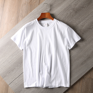 经典素色，140克！超薄透气 纯白T恤 舒适纯棉基础款男短袖打底衫