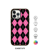 香港casetifyargylepink菱形，粉红适用iphone1312pm手机壳