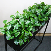 仿真花绿植户外花槽花箱植物绿叶绿萝塑料植物7叉叶子植物墙假花