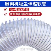 15米pvc透明通风管白色钢丝软管工业吸尘塑料软管伸缩排气管1