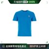 香港直邮maisonkitsune男士，蓝绿色棉质t恤lm00104kj0008