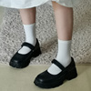 牛货外贸日本原单纯白(单纯白)丝袜日系短袜夏天鹅绒不透肉微透肉膝小腿袜