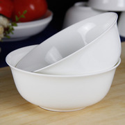 纯白大碗创意骨瓷碗陶瓷碗，米饭碗面碗，汤碗碗套装微波炉餐具6寸5寸