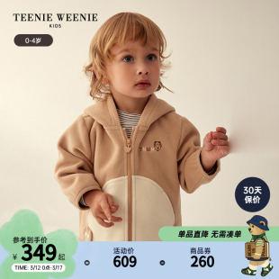 teenieweeniekids小熊童装23年款，秋冬男宝宝连帽拉链棉服外套