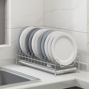 架碗单层沥水架碗碟，架304不锈钢厨房，碗盘置物架置晾放漏水篮碟架