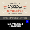 Hanley Pro 14款复古美式连笔手写英文字体品牌logo字体安装下载