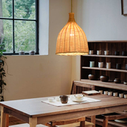 竹编灯笼吊灯中式灯客厅卧室餐厅茶楼咖啡厅茶室包厢日式竹制灯具