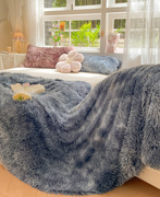 2023水貂绒被套盖毯两用毯子卧室毛毯午睡毯盖毯沙发小毯子