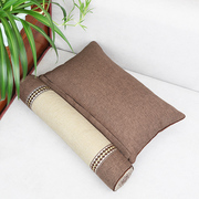 新中式红木沙发长条靠枕糖果枕扶手颈椎枕颈枕荞麦皮圆柱形枕头