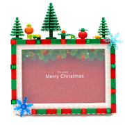 拼忆 圣诞款儿童积木相框摆台圣诞节学校手工DIY宝宝个性相册