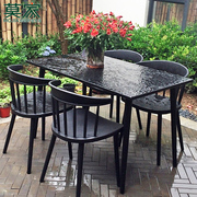 莫家户外休闲桌椅组合庭院花园阳台椅子室外花园奶茶店室外桌椅
