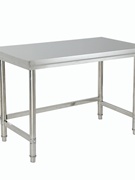 品加厚不锈钢单层灶台架切菜桌子剁肉架子工作台置物架层架煤气新