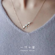 白月光 一寸十里纯银项链女新中式小众轻奢设计感情人节礼物