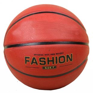 橡胶标准篮球 中学小学比赛训练用球 室内球 儿童橡胶球玩具软球