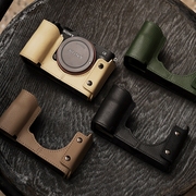 cam-in索尼a7c相机保护套真皮，底座相机包皮套(包皮套)复古牛皮包