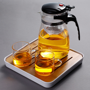 玻璃茶具套装家用日式功夫红茶杯简约耐高温煮泡茶壶小型便携茶盘