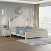欧式床双人床1.8米主卧约美式床1.5米白色，婚床全实木