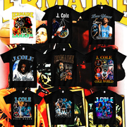 J.cole HIPHOP 2024欧美街头潮牌嘻哈说唱短袖印花T恤宽松1-87
