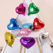 10寸爱心五角星铝膜气球生日派对装饰品婚礼婚庆婚房布置心形气球