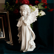 欧式创意人物天使树脂雕塑摆设家居书柜装饰工艺品雕像烛台摆件