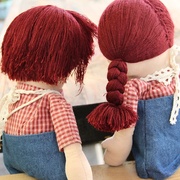 手工娃娃diy手缝布艺材料，包男娃(包男娃，)女娃情侣布偶半成品亲手制作玩偶