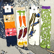 袜子铺子日本sousou和风日系足袋二指分，趾脚趾高长筒(高长筒)女纯棉数字