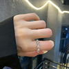 小众设计气质珍珠开口食指戒指，女时尚个性，ins潮韩版花朵网红指环