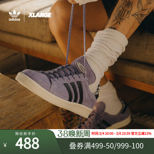 xlargex三叶草campus80s联名款男女情侣，低帮复古休闲运动板鞋