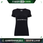 香港直发Armani阿玛尼女士夏季黑色印花短袖T恤3ZTT78J12Z1200