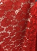 大红蕾丝高档立体花镂空绣花刺绣夏季连衣裙礼服，花边中国红绣花