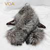 voa(半成品)黑棕，狐狸毛领真毛单买冬季羽绒服保暖单卖皮草毛领