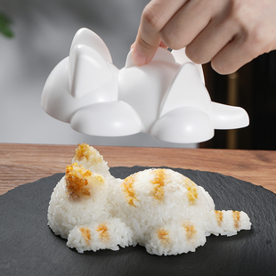 日本进口猫咪饭团模具食品级安全儿童宝宝喂饭米饭可爱动物模具