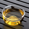 76台湾品牌玻璃水杯耐热高级感大小茶杯透明花茶功夫茶具家用带把