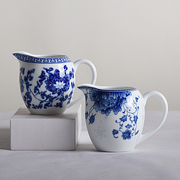 青花瓷陶瓷公道杯茶漏套装茶海分，茶器分茶杯，功夫茶具单个公平杯