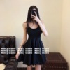 Nancy高腰显瘦2024性感活力质感小礼服吊带连衣裙小伞裙少女