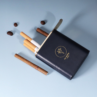 XISHISUO香烟盒真皮复古烟盒高档送男女友创意简约个性送礼纯铜定