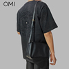 omi欧米女包2023马卡龙(马卡龙，)纯色简约时尚大容量托特包斜跨枕头包