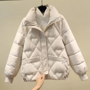 冬季棉衣女短款2023韩版洋气立领棉服，修身显瘦加厚保暖小棉袄