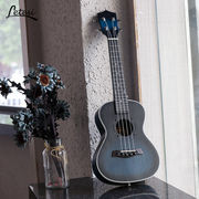 letesi尤克里里单板小吉他，乌克丽丽初学者，ukulele23寸梦幻蓝+全套
