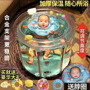 婴儿游泳池家用加厚充气小孩游泳桶儿童洗澡桶，成人宝宝可折叠浴盆