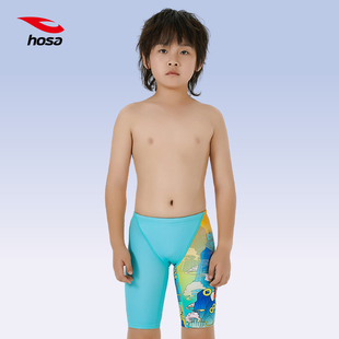 浩沙儿童泳裤男童泳衣，中大童男孩短速干专业训练五分游泳裤游泳衣