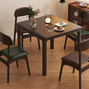 实木餐桌方桌小户型吃饭桌子家用新中式八仙桌翻转折叠餐桌椅组合