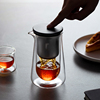 飘逸杯玻璃茶壶一键过滤泡茶壶套装家用耐热冲茶器磁吸茶水分离杯