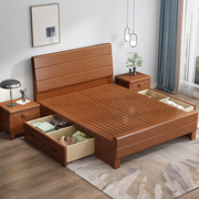实木床1.物米1.5米1.2米童床，双人床中储经济.型式8主卧