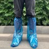 一次性鞋套五双装防水鞋套，雨天加厚长筒养殖场，靴套户外漂流塑料靴
