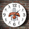 棒球男运动员服装姓名时钟挂钟，球类主题钟表来图定制贝壳座钟
